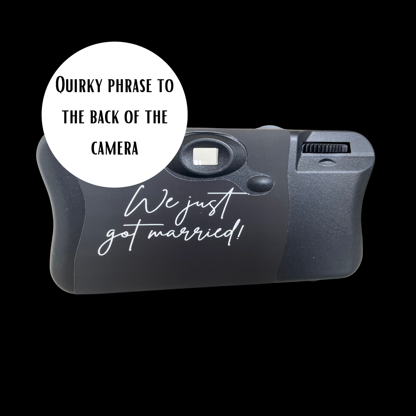 Elegant Black Dinner Jacket Theme Wedding Disposable Camera Favours