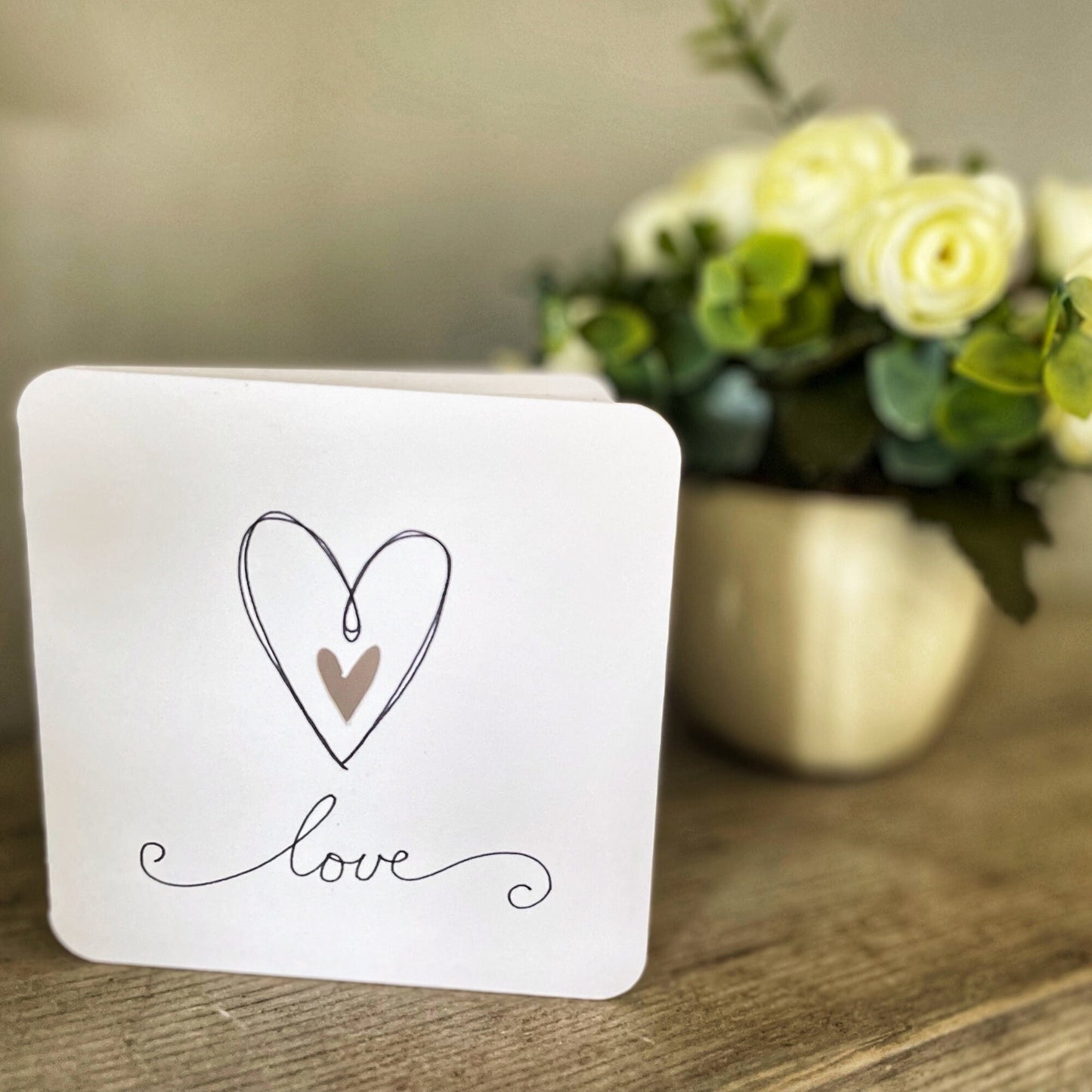 Elegant Cut Out Love Heart Anniversary Card For Wife