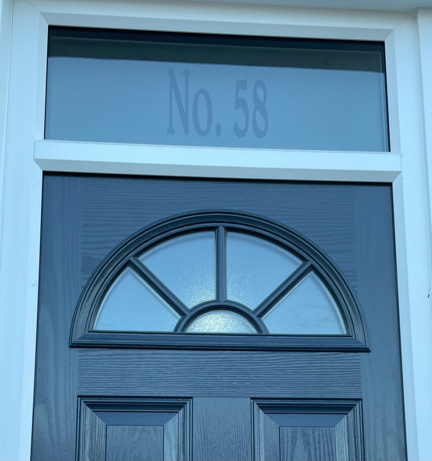 Front Door Number Vinyl Decal