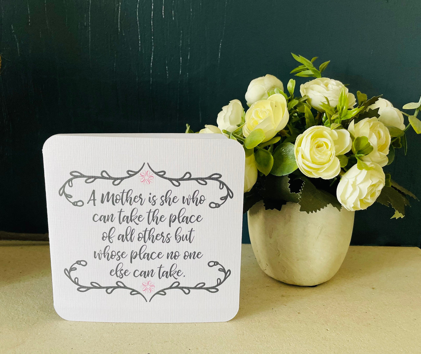 Sympathy Card Loss of Mother with Heartfelt Message