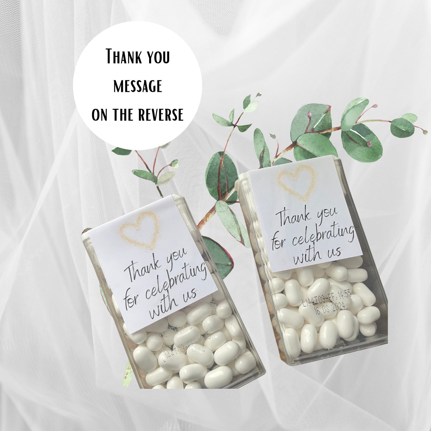 Personalised DIY "We Made a Commit-Mint" Tic Tacs Wedding Favour Stickers