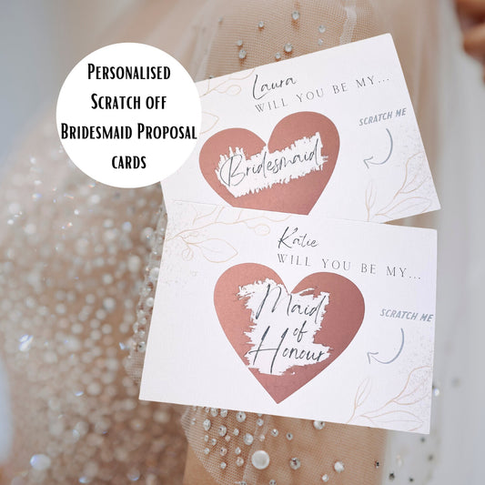 Bridesmaid Proposal Scratch Off Card