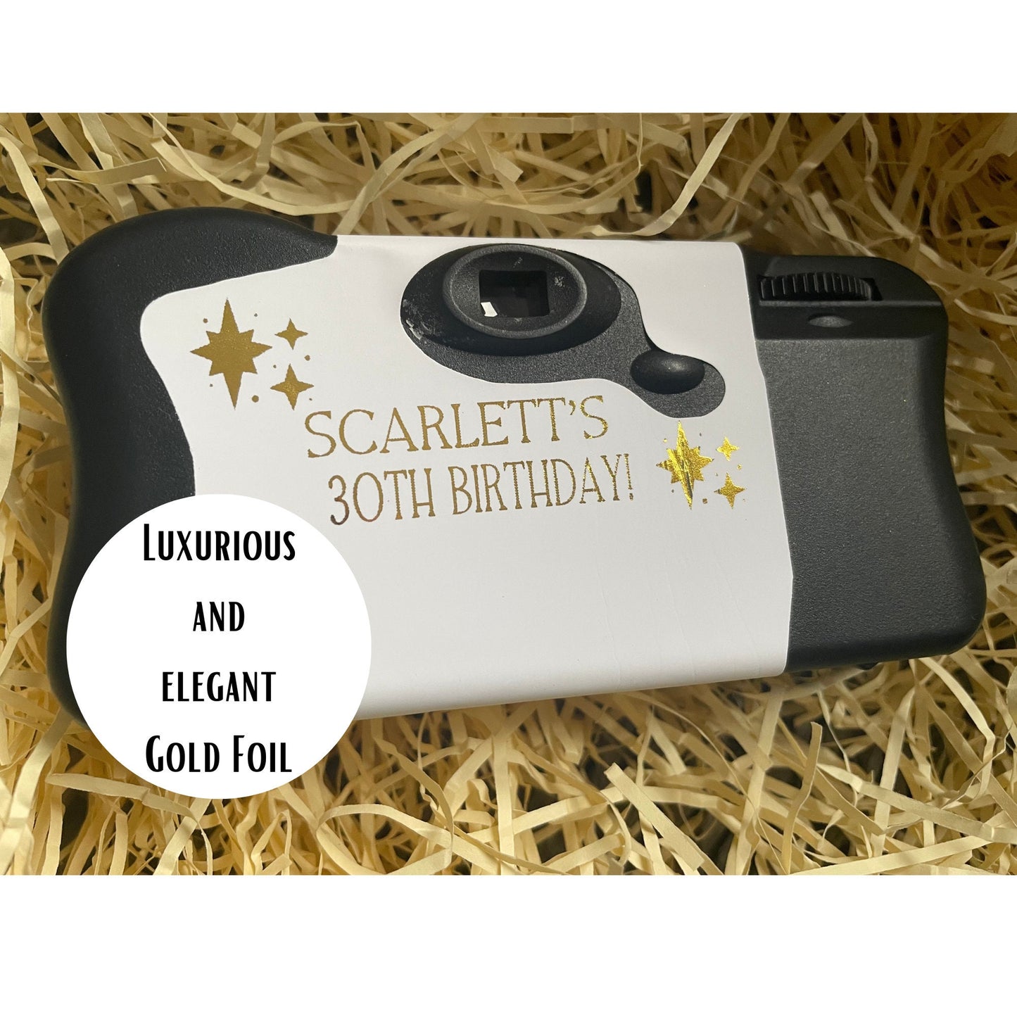 Birthday Destination Disposable Camera Wrap