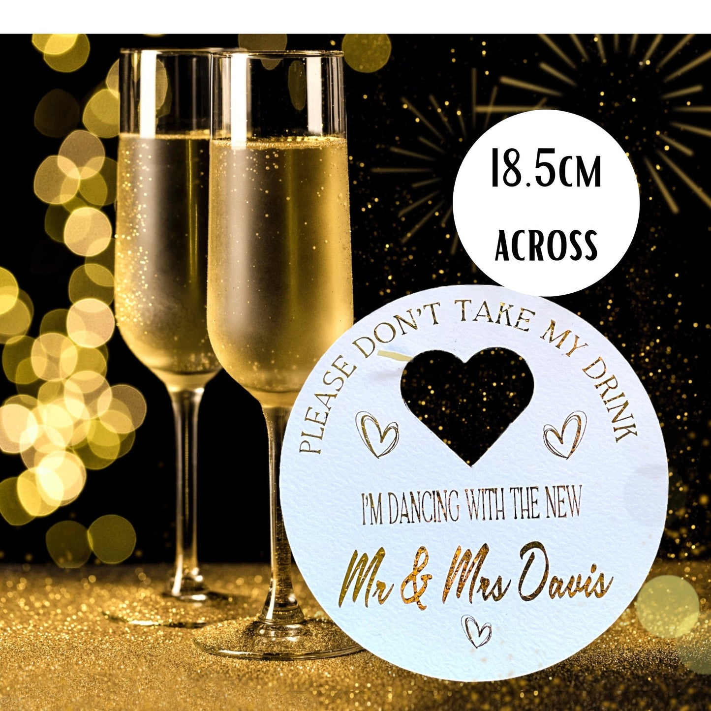 Save My Drink Wedding Drink Toppers